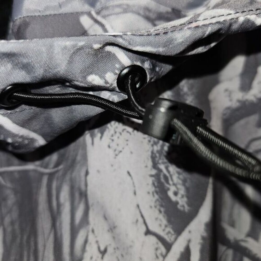Time Space White Camo Tree Zip Up Hoodie Utility Jacket Mens Medium New - Picture 7 of 7
